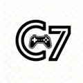 C7游戏官网品牌标识 橙色与深蓝色组合的C7官方Logo